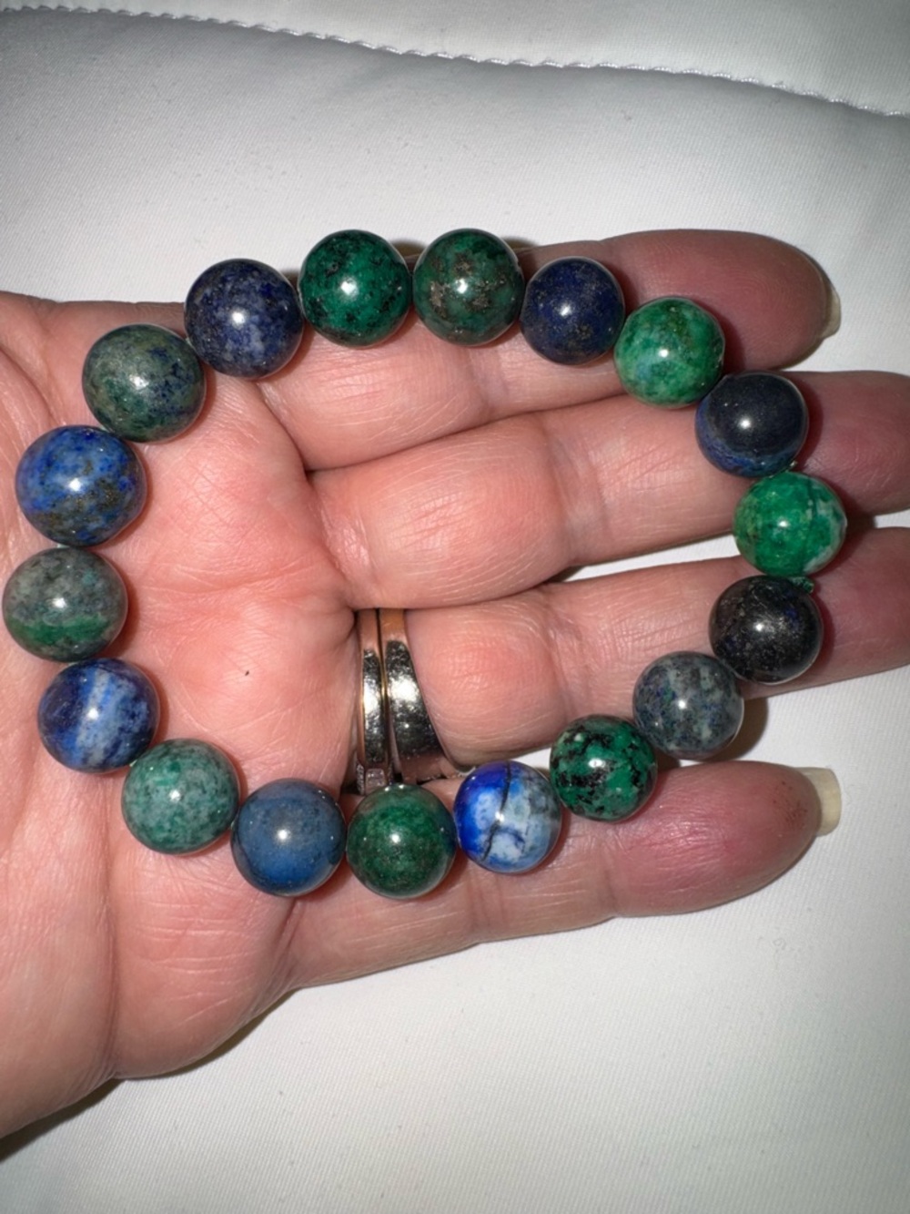 Azurite and Malachite Bracelet